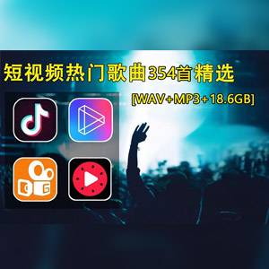 音乐合集 - 【抖音热歌】2024抖音快手流行热门歌曲合集354首 瞬间心动的热门潮流歌曲 [18.6GB]    